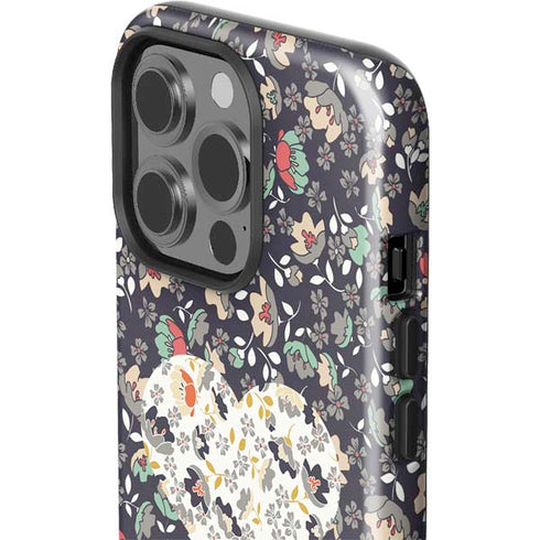 Floral Heart iPhone 15 Pro Impact Case