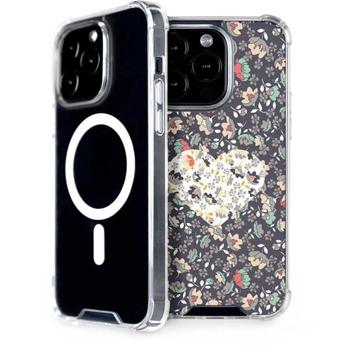 Floral Heart iPhone 14 Pro MagSafe Case