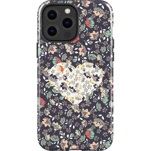 Floral Heart iPhone 15 Pro Max Impact Case