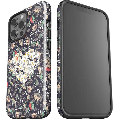 Floral Heart iPhone 15 Pro Max Impact Case