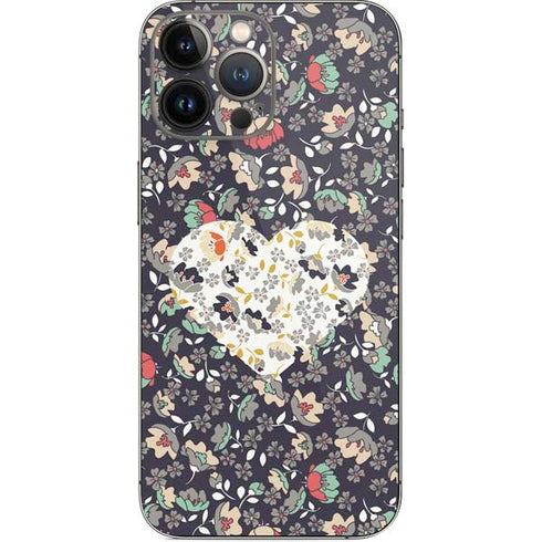 Floral Heart iPhone 14 Pro Max Skin