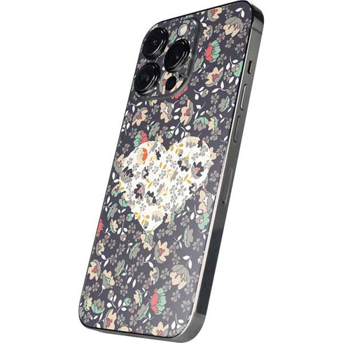 Floral Heart iPhone 14 Pro Skin