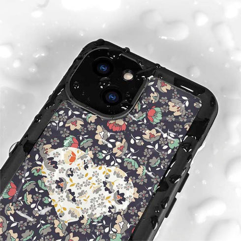 Floral Heart iPhone 15 Waterproof Case
