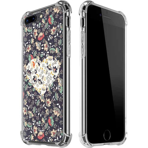 Floral Heart iPhone 7/8 Plus Clear Case