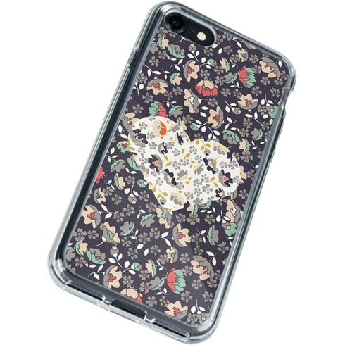 Floral Heart iPhone SE (2nd & 3rd Gen) Clear Case