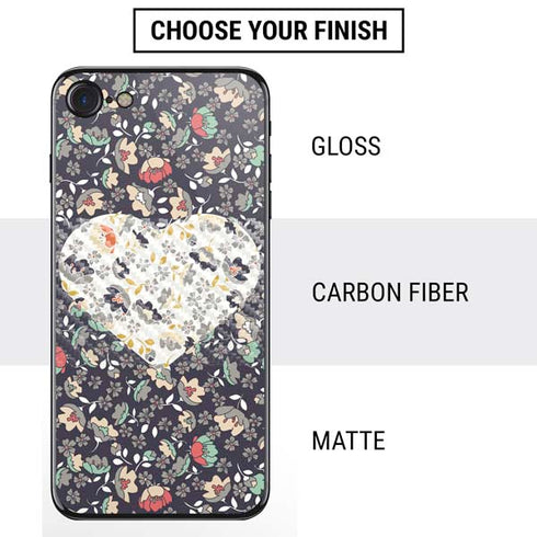 Floral Heart iPhone SE (2nd & 3rd Gen) Skin