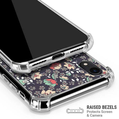 Floral Heart iPhone XR Clear Case