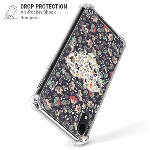 Floral Heart iPhone XR Clear Case
