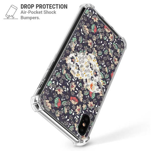 Floral Heart iPhone XS Max Clear Case