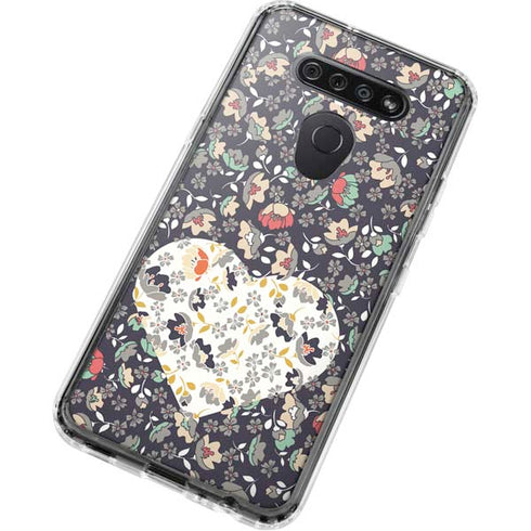 Floral Heart LG K51/Q51 Clear Case