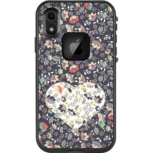 Floral Heart LifeProof Fre iPhone Skin