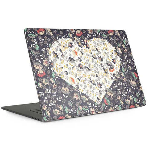 Floral Heart Apple MacBook Pro 15-inch Skin