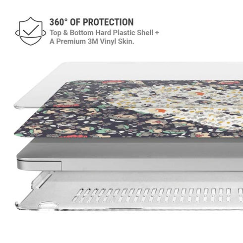 Floral Heart MacBook Pro 16in (2019-20) Case plus Skin