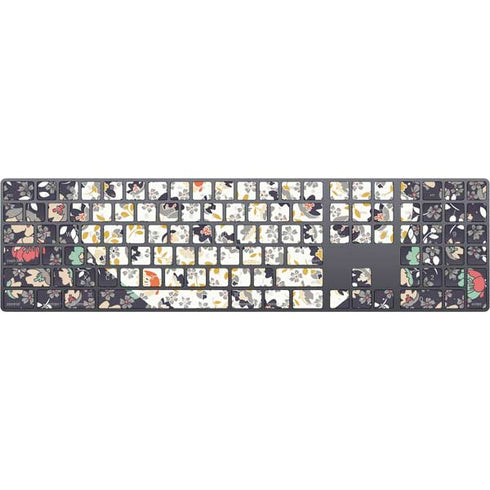 Floral Heart Magic Keyboard with Numeric Keypad Skin