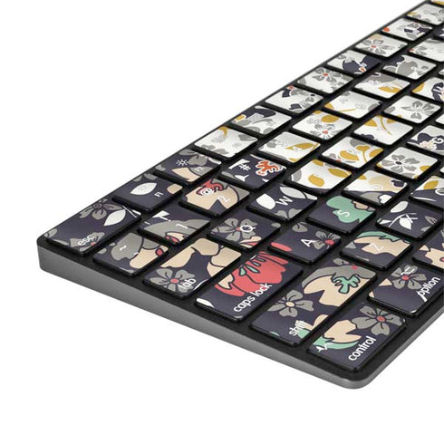 Floral Heart Magic Keyboard with Numeric Keypad Skin