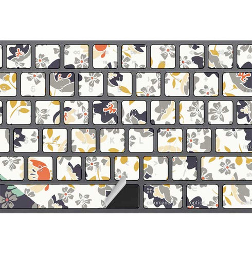 Floral Heart Magic Keyboard with Numeric Keypad Skin