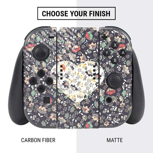 Floral Heart Nintendo Switch Bundle Skin