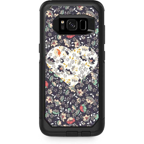 Floral Heart Otterbox Commuter Galaxy Skin