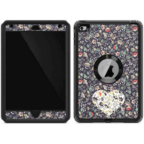 Floral Heart Otterbox Defender iPad Skin