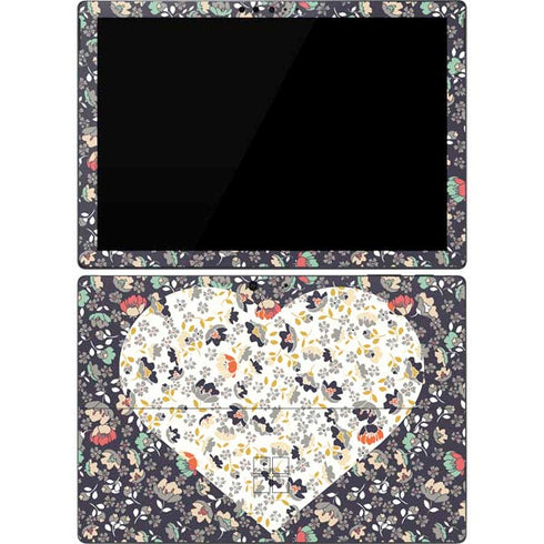 Floral Heart Surface Pro 7 Skin