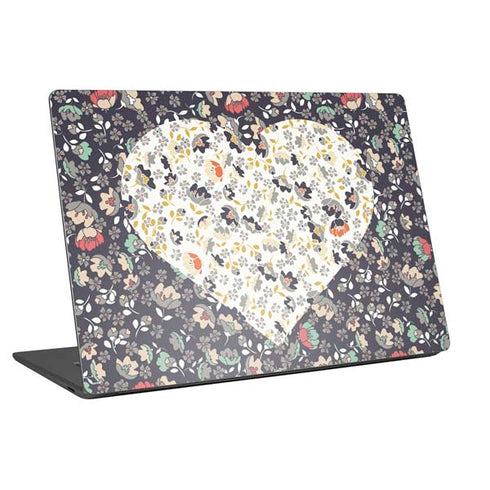 Floral Heart Universal Laptop 16.6in (13.4 x 9.7in) Skin