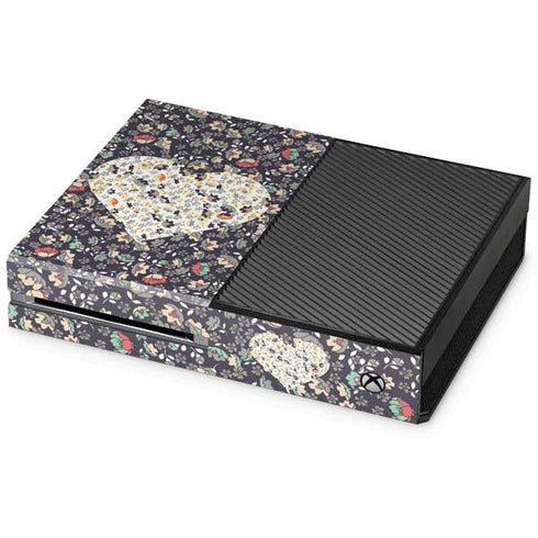 Floral Heart Xbox One Console Skin