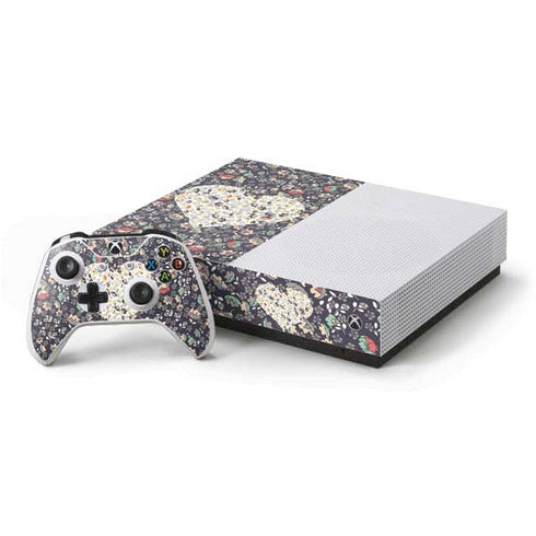 Floral Heart Xbox One S All-Digital Edition Bundle Skin