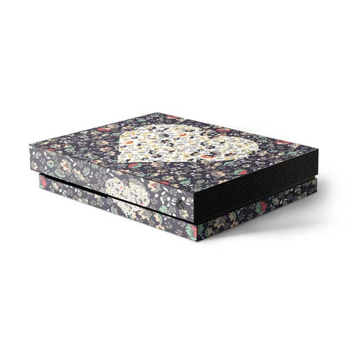 Floral Heart Xbox One X Console Skin