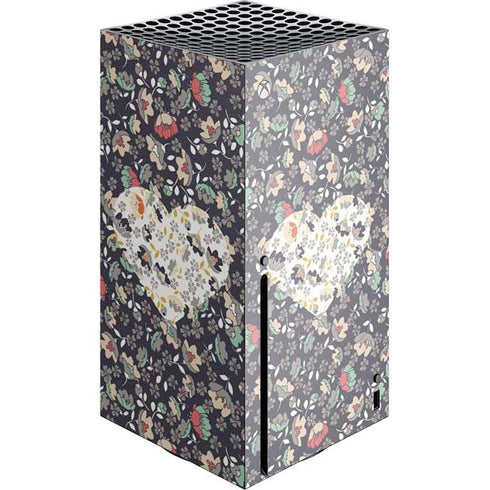 Floral Heart Xbox Series X Console Skin
