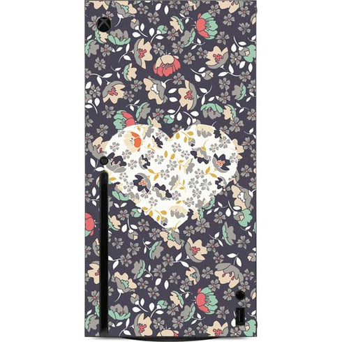 Floral Heart Xbox Series X Console Skin