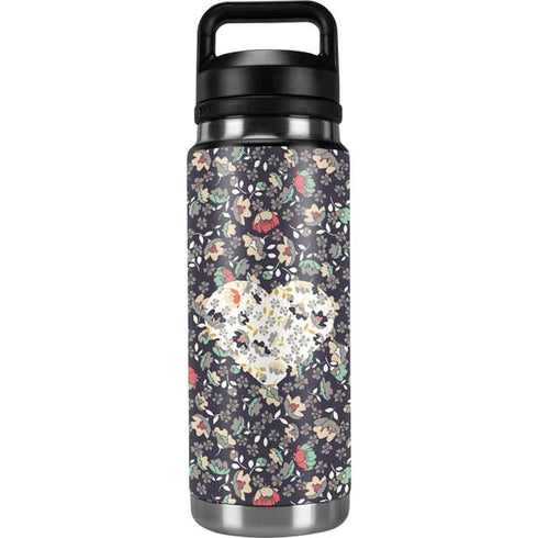 Floral Heart YETI Rambler 26oz Bottle Skin