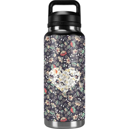 Floral Heart YETI Rambler 36oz Bottle Skin