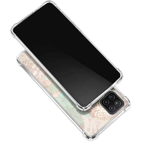 Floral Shadows Galaxy A12 Clear Case