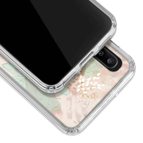 Floral Shadows Galaxy A30 Clear Case