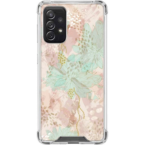 Floral Shadows Galaxy A72 5G Clear Case