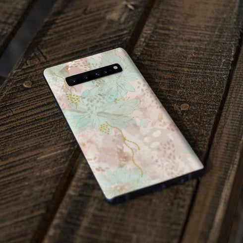 Floral Shadows Galaxy S10 Skin