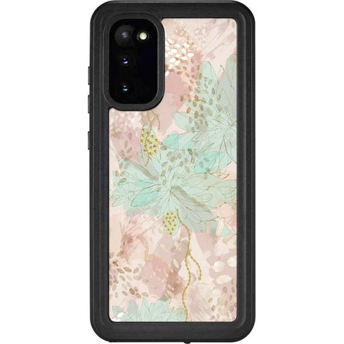 Floral Shadows Galaxy S20 Waterproof Case