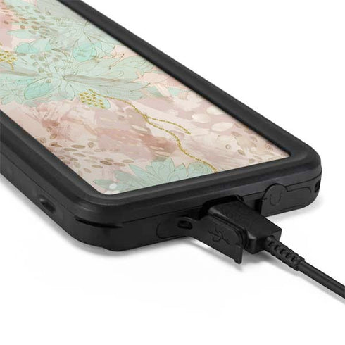 Floral Shadows Galaxy S20 Waterproof Case