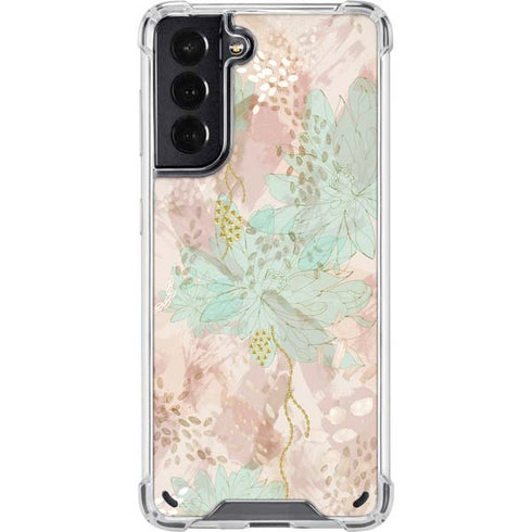 Floral Shadows Galaxy S21 5G Clear Case