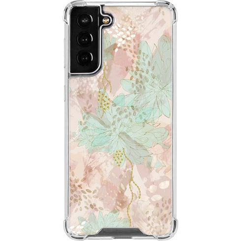 Floral Shadows Galaxy S21 FE Clear Case