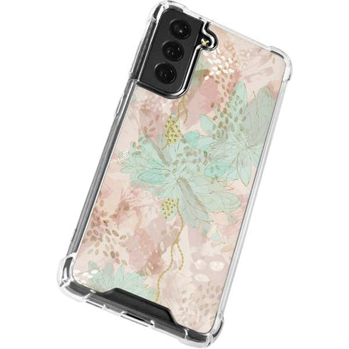 Floral Shadows Galaxy S21 FE Clear Case