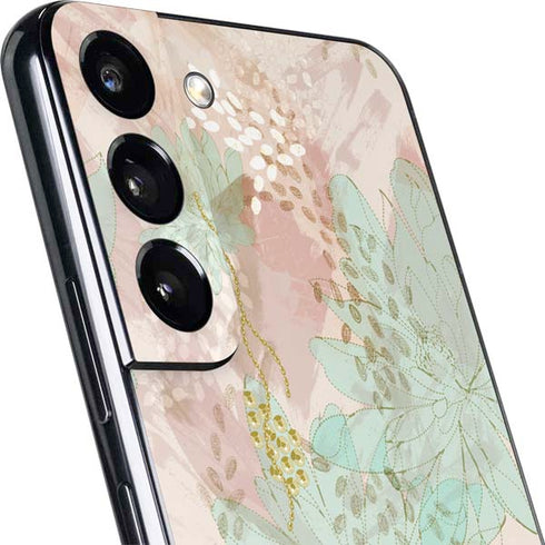 Floral Shadows Galaxy S22 Skin