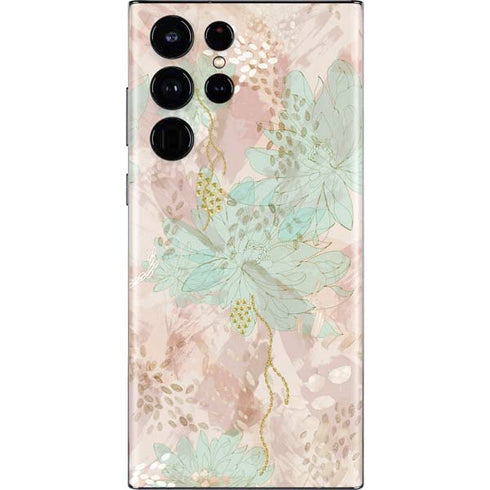 Floral Shadows Galaxy S22 Ultra Skin