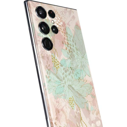 Floral Shadows Galaxy S22 Ultra Skin