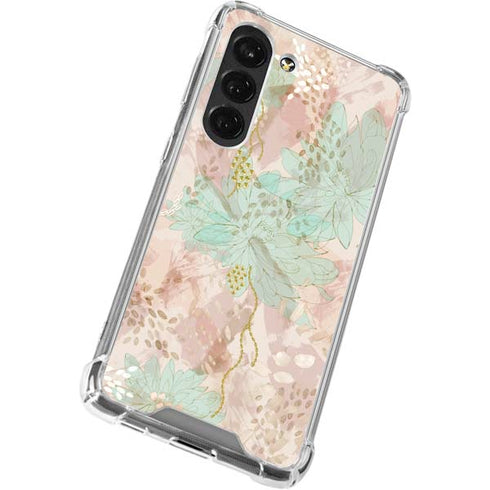 Floral Shadows Galaxy S23 Clear Case