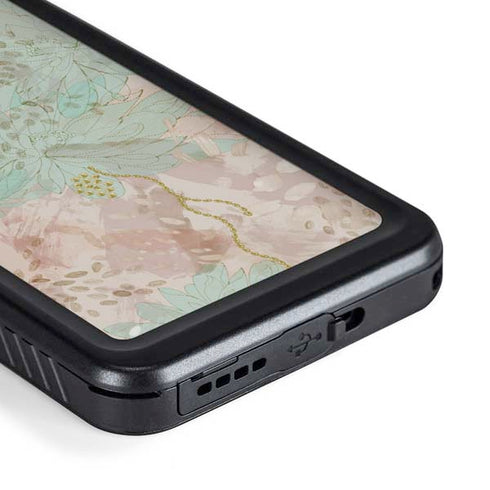 Floral Shadows Galaxy S23 Plus Waterproof Case