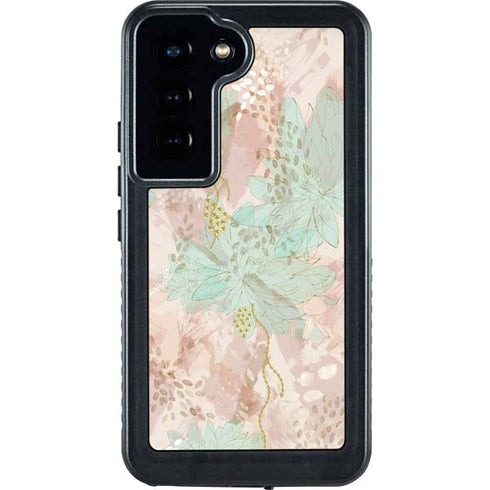 Floral Shadows Galaxy S23 Waterproof Case