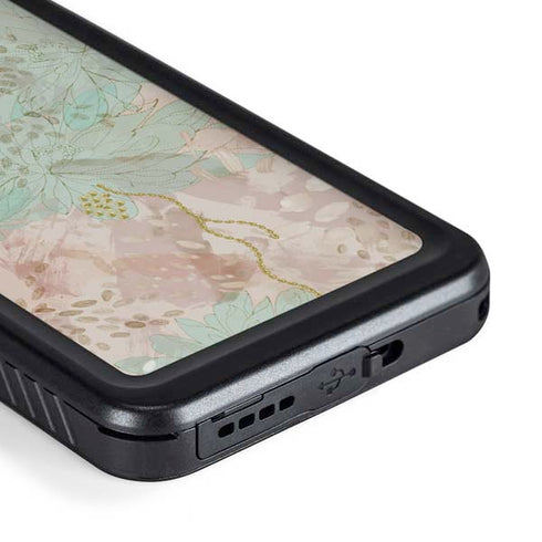 Floral Shadows Galaxy S23 Waterproof Case