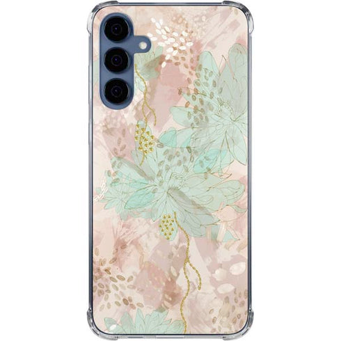Floral Shadows Galaxy S24 Clear Case