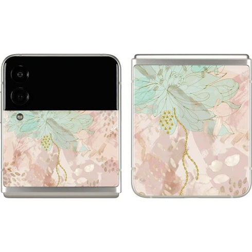 Floral Shadows Galaxy Z Flip3 5G Skin